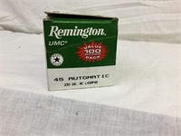 Remington 45 auto 100 pack of 230 gr ammo