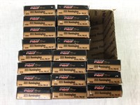 19 20rd boxes of PMC 223 55 gr ammo, total rounds