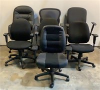 (7) Rolling Office Chairs