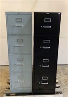(2) Hon 4 Drawer Filing Cabinets