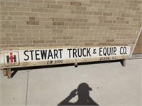 Vintage IH Stewart Implement Dixon ILL dealer sign