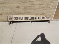 Vintage IH Coffey Implement Dixon ILL dealer sign