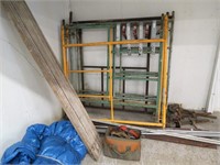 Scaffold uprights, support braces, wheels and more
