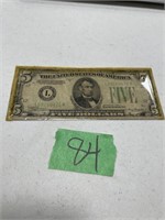 1934A $5 Bill