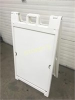 White Plastic A-Frame Sign - 27 x 46