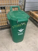 Green Recycle Bin - 16 x 16 x 25