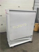 Metal Display Case w/ Roll-up Door - 48x10x60
