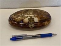 Vintage Tortoise Shell Jewelry Box
