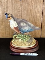 California Quail By Andrea W/Stand