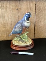 California Quail By Andrea W/ Stand