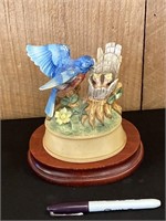 VTG Sheffield Blue Bird Musical Figurine W/Stand