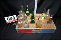 DIFFERNT TYPES OF GLASS BOTTLES AND PEPSI CART