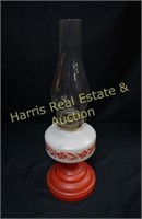 OIL LAMP WITH RED BASE