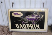 DAUPHIN SNOWMOBILE LIGHTED SIGN
