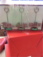 Christmas place settings holders /photo clips
