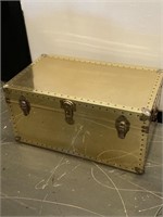 Vintage Gold Trunk w/ Brass Buttons