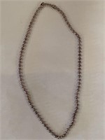 Sterling Silver Beads Necklace