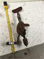 Antique hand drill wooden handles