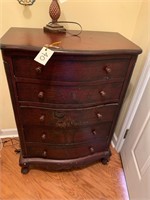 BEAUTIFUL WOOD CHEST WITH DRAWERS