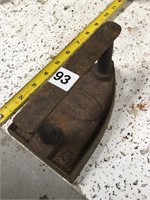 Unique Sad Iron.  Cast iron pressing iron. Antique