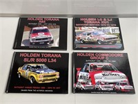 4 x Holden Bathurst Hard Cover Books Inc Torana &