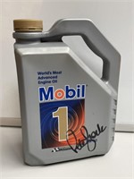 Peter Brock Autographed Mobil Oil 4 Litre