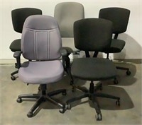 (5) Rolling Office Chairs