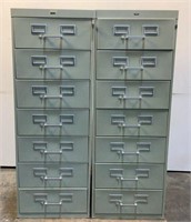 (2) Tennsco Card File Cabinets