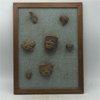 NATIVE AMERICAN ARTIFACTS FRAMED 11”x15”