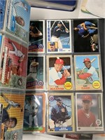 SPORTS CARD ALBUM FILLED WITH CARDS