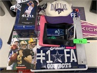 LOT OF MISC SPROTS RELATED ITEMS MAVS COWBOYS ETC