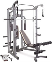 Workout Bench and Weight Bar Home Gym