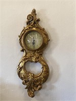 Vintage Laurel Gold Wall Clock