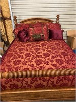 King Down Comforter Set w/ 8 Pillows