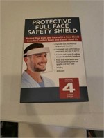 Face safety shields, 3 boxes of 4