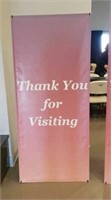 31x70 'Thank you' sign