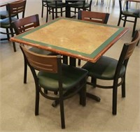 Square table 4 chairs
