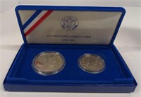 (E) 1986 U.S. Mint Liberty 2-Coin Proof Set