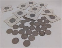 (E) (40) Buffalo Nickels