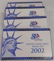 (E) 1999-2002 U.S Proof  Sets