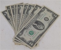 (E) (9) 1976 Series $2 Bills
