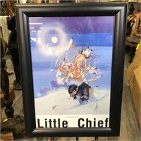 WINTER HUNT BY BARTHELL LITTLE CHIEF 21”x28”