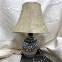 NAVAJO POTTERY LAMP BY CYTHIA LEE