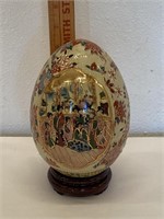 Vintage Asian Egg w/ Stand