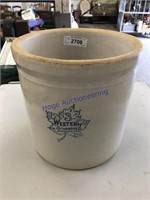 3-GALLON WESTERN CROCK, USUAL AGE CRACKS/ CHIPS