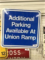 ADDITIONAL PARKING METAL SIGN, 24X24"