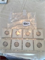 Lot of 8 Buffalo nickel coins