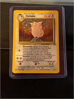 1999 Pokemon Clefable Holo Rare Card Black Star
