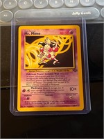 1999 Pokemon Mr Mime Rare Card Black Star