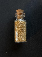 Glass Jar of Gold Flakes